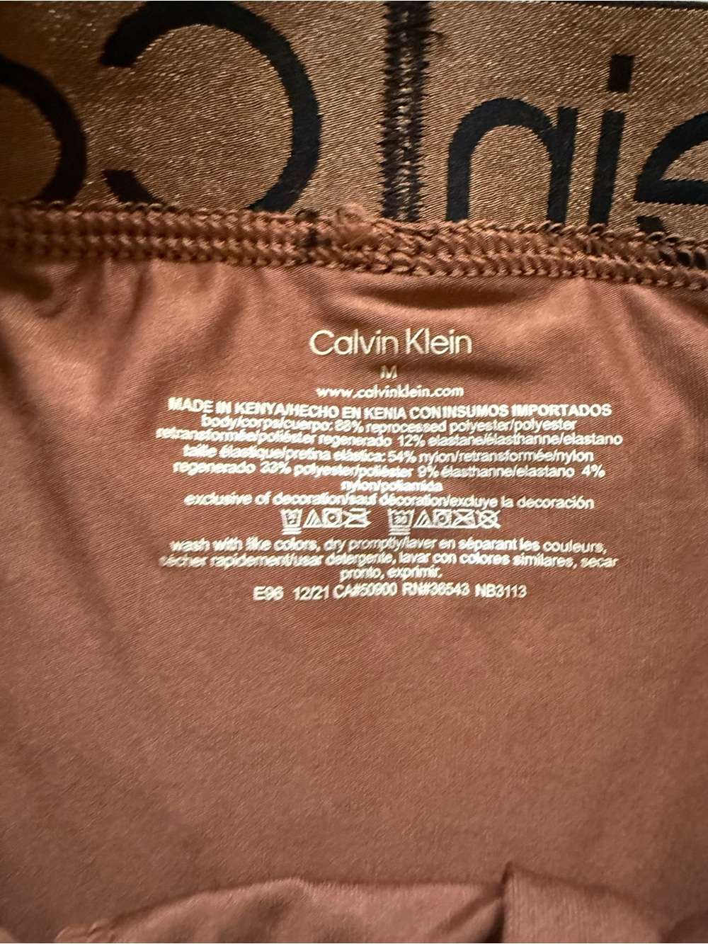 Calvin Klein Boxer Briefs - Copper Brown with Black Waistband - Picture 3 of 3